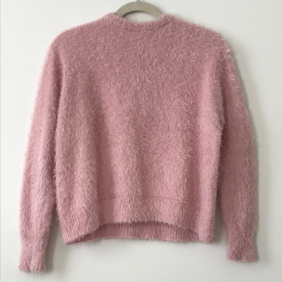 H&M Pink Fuzzy Crew Neck Sweater - Picture 9 of 16